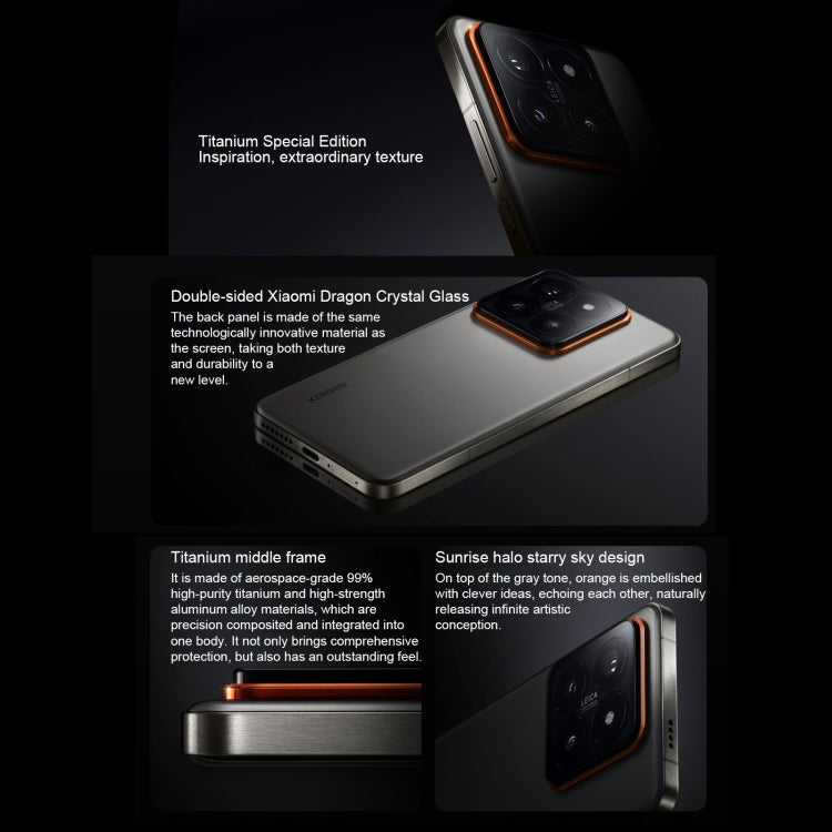 Xiaomi 14 Pro Titanium Special Edition, 6.73 inch Xiaomi HyperOS Snapdragon 8 Gen 3 Octa Core 4nm up to 3.3GHz, NFC, Network: 5G Xiaomi 14 Pro Titanium Special Edition, 6.73 inch Xiaomi HyperOS Snapdragon 8 Gen 3 Octa Core 4nm up to 3.3GHz, NFC, Network: 5G